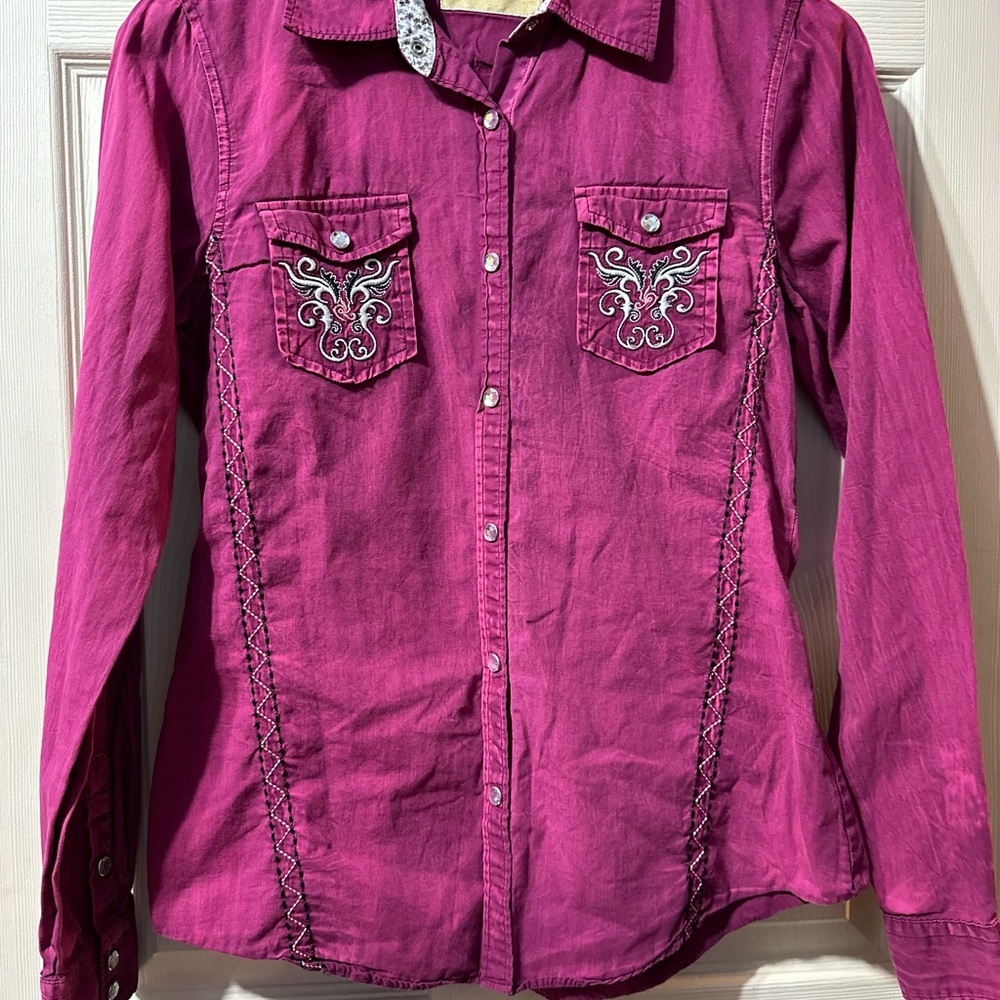 Cowgirl Legend Burgundy Size Small - Picture 12 of 14